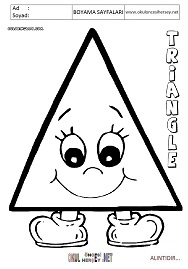 üçgen boyama sayfaları